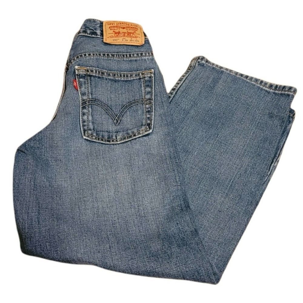 Levi Strauss Boys 550 Size 9 Relaced Fit Regular 24 1/2 X 23 1/2